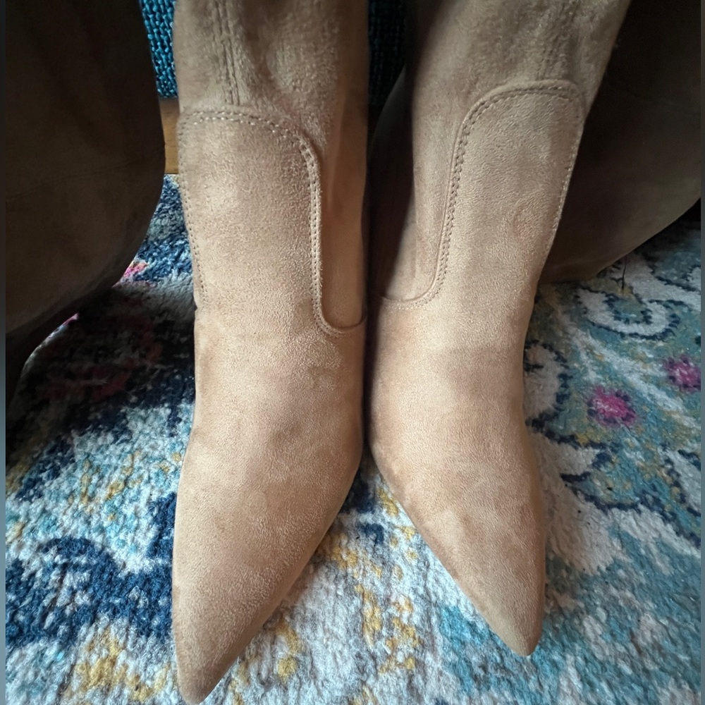 Marc Fisher Tan Suede over-the-knee Women's Boots